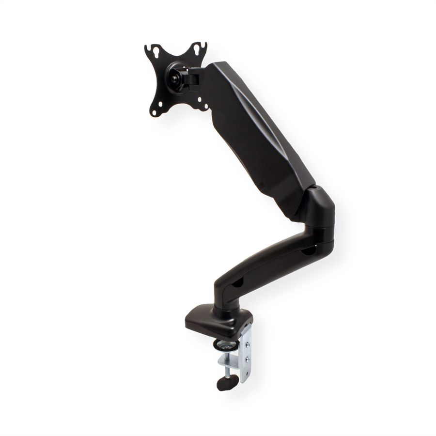 VALUE LCD-Arm, Tischmontage, Gasfeder, 5 Gelenke, 13-27 Zoll, bis 6,5 kg, schwarz