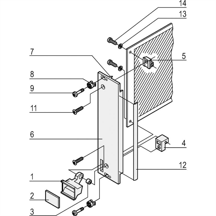 SCHROFF Steckbaugruppen mit Aushebegriff in Trapezform - Frontplatte, U-Profil, geschirmt - STECKBAUGR.HF TR-GR 6HE 12TE