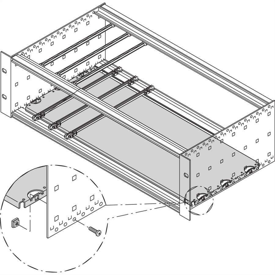 SCHROFF Montageplatte Standard - MONTAGEPLATTE 280T 84TE