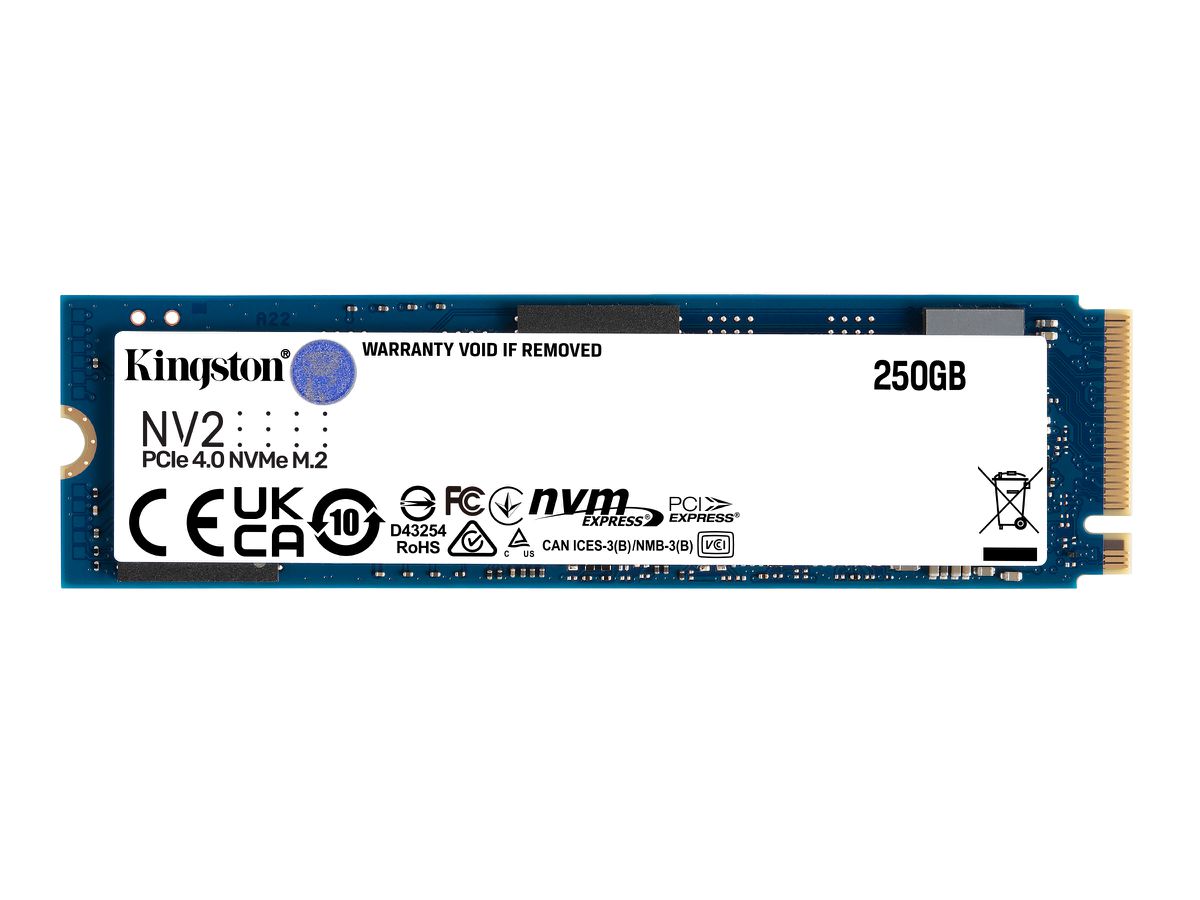 Kingston Technology 250G NV2 M.2 2280 PCIe 4.0 NVMe SSD