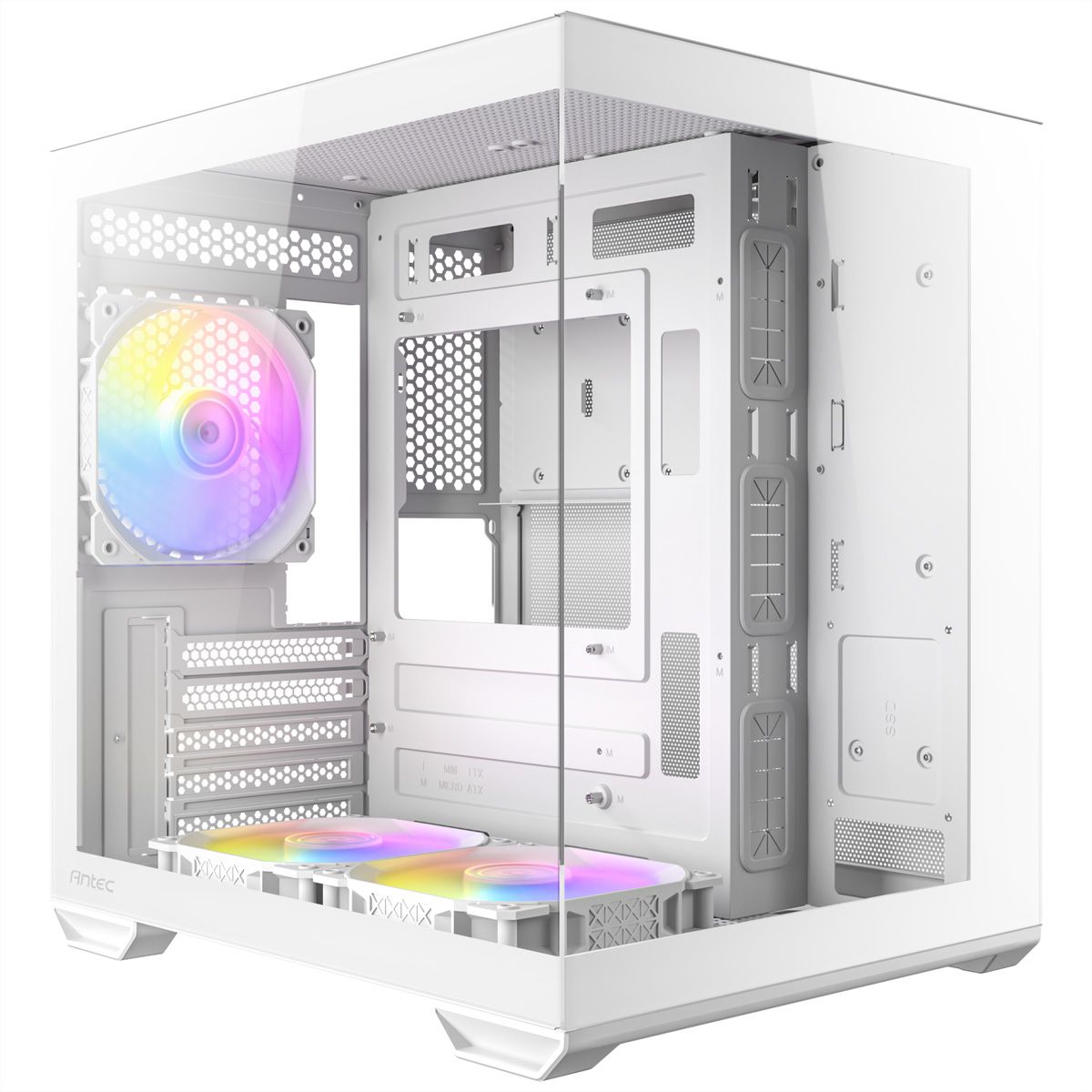 ANTEC CX60M ARGB PC Gehäuse Mini Tower Micro-ATX, weiß