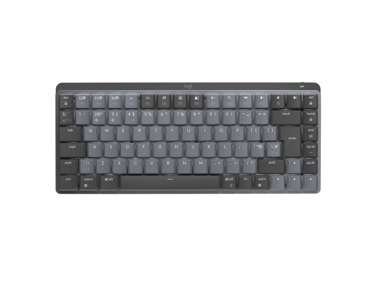 Logitech MX Mini Mechanical Tastatur RF Wireless QWERTY UK Englisch Graphit, Grau