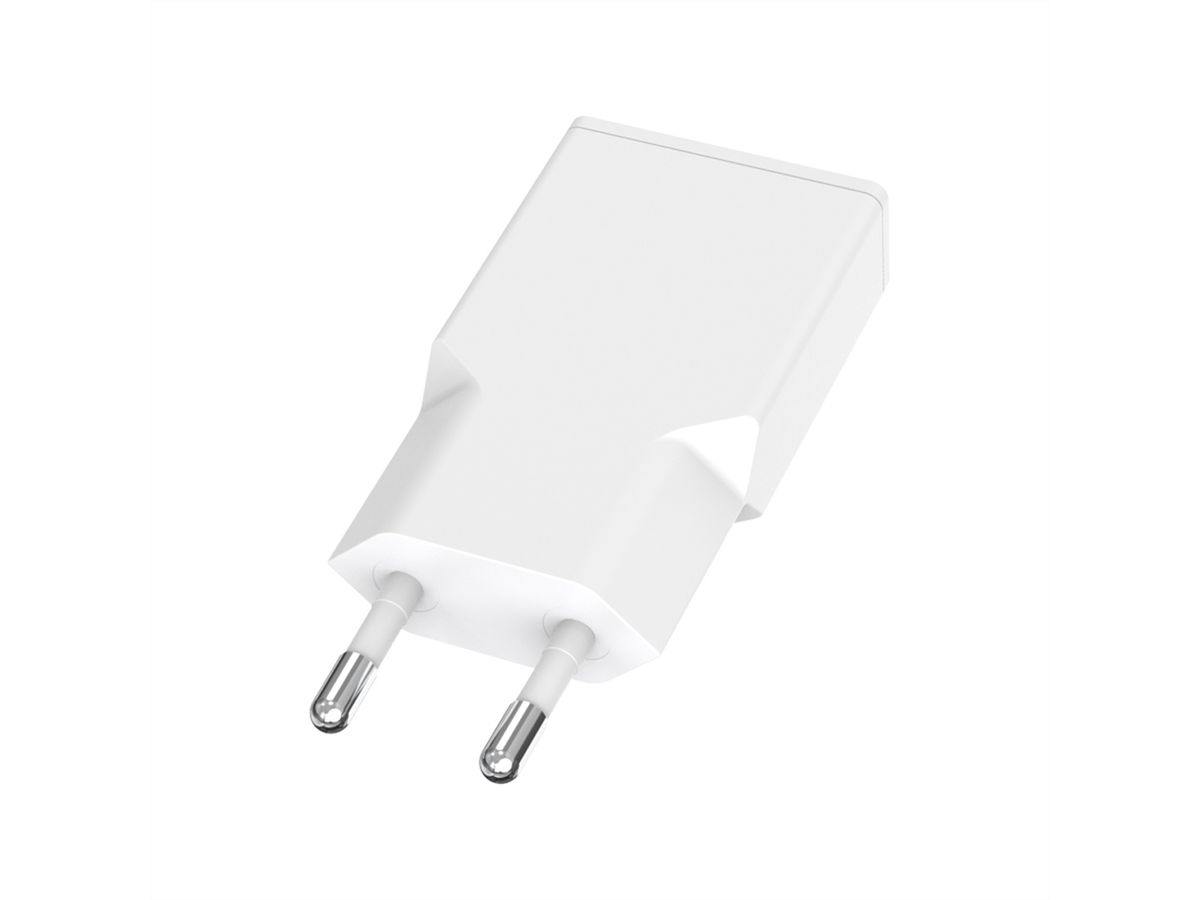 VALUE USB Charger mit Euro-Stecker, 2 Ports Typ A+C, 20W
