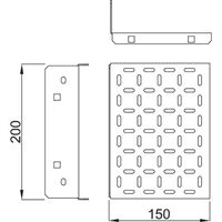 SCHROFF Modemträger - MODEMBLECH 200B 150T EPCASE