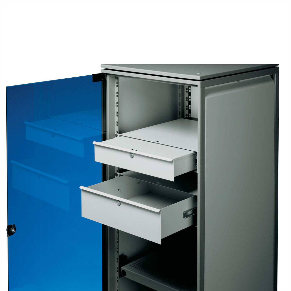 SCHROFF 19"-Schubfach - SCHUBFACH 19" 2HE ELOX.