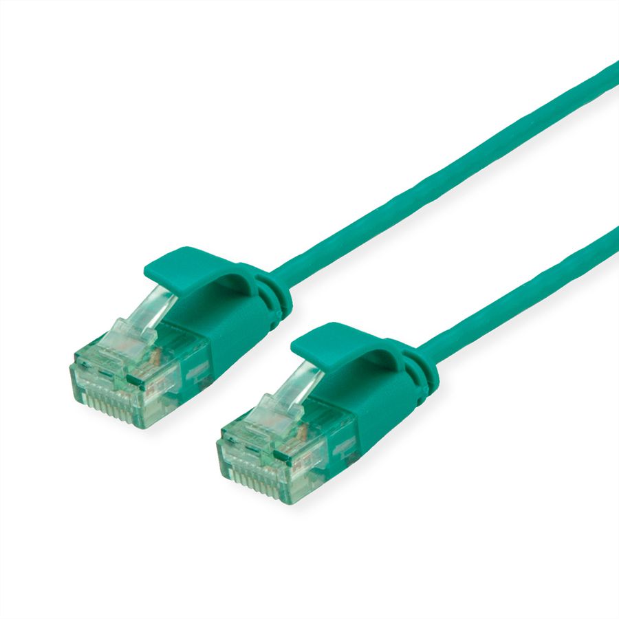 ROLINE RM UTP DataCenter Patchkabel Cat.6A (Class EA), slim, grün, 2 m