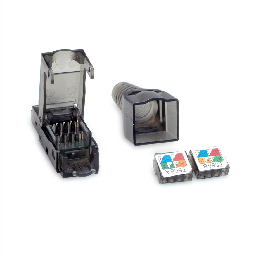 VALUE feldkonfektionierbarer RJ-45 Stecker Cat.6 (Class E), UTP