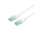 ROLINE RM Patchkabel Kat.6A UTP, weiß, 2 m