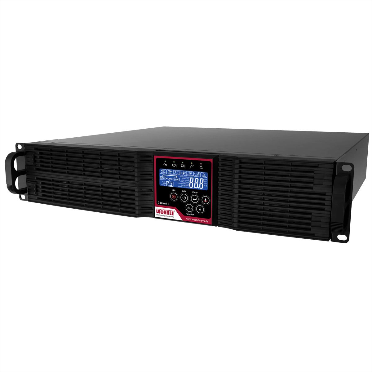 WÖHRLE Convert II 1000VA USV, Für 19" Rackmontage