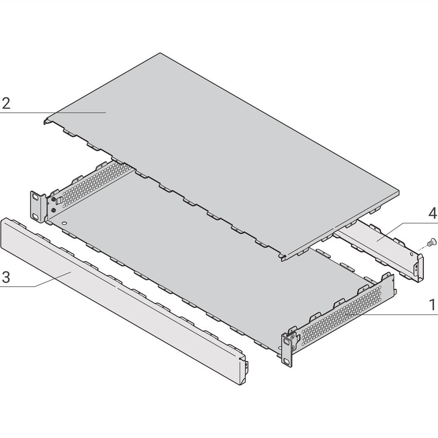 SCHROFF INTERSCALE M 2HE 19" 310T P, Modulares Tischgehäuse