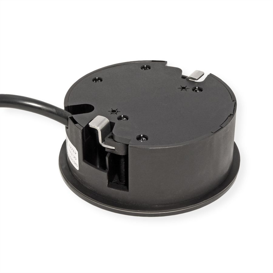 BACHMANN TWIST 2 1xUTE 1xUSB A/C 22W 2,0m AEH RAL9005 30GE rund