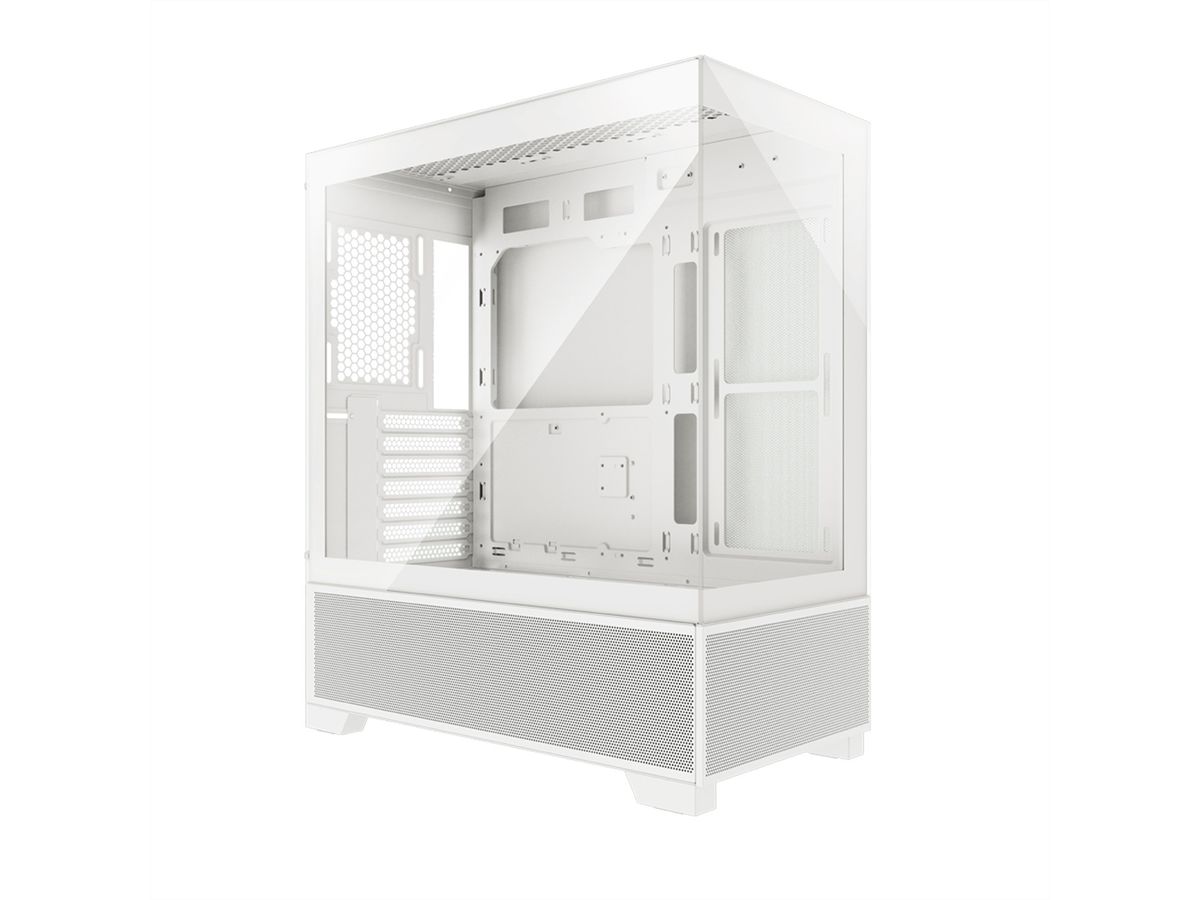 XILENCE Xilent Beam ATX PC Case white, X218.W.ARGB Gaming ATX PC Case weiß