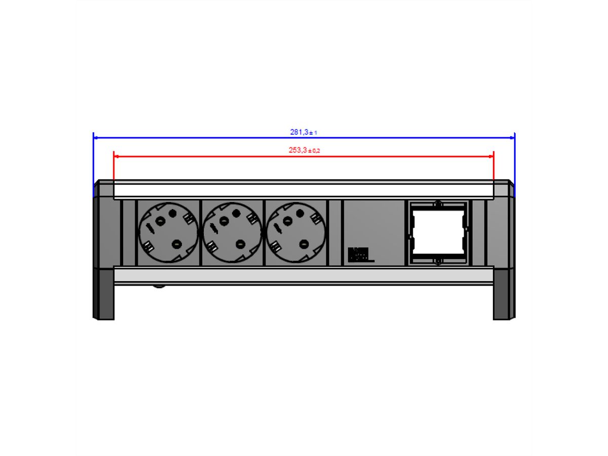 BACHMANN DESK 3x Schutzkontakt 1x ABD GST18