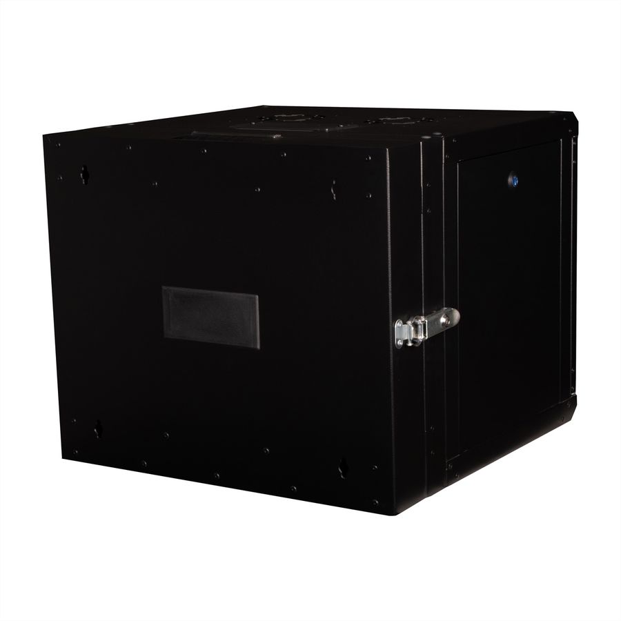 ROLINE 19-Zoll Wandgehäuse Pro 9 HE, 600x600 BxT zweiteilig schwenkbar schwarz
