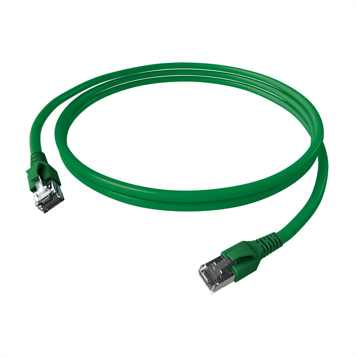 EasyLan FlexBoot Patchkabel Cat.6A, S/FTP, grün, 10 m