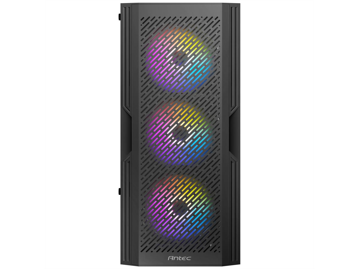 ANTEC AX20 PC Gehäuse Midi Tower Gaming Black ATX, schwarz