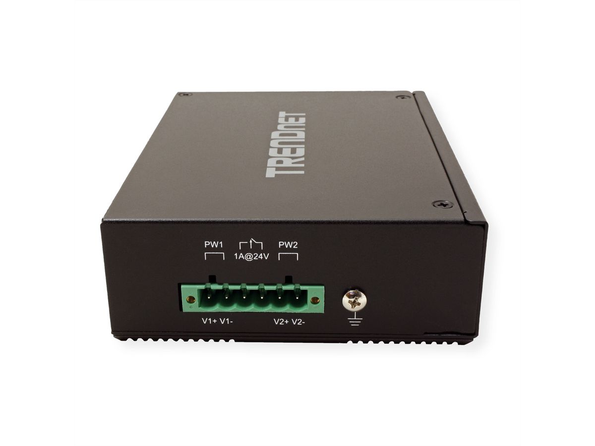 TRENDnet TI-PG80 8-Port Gehärteter Industrieller Gigabit PoE+ DIN-Rail Switch