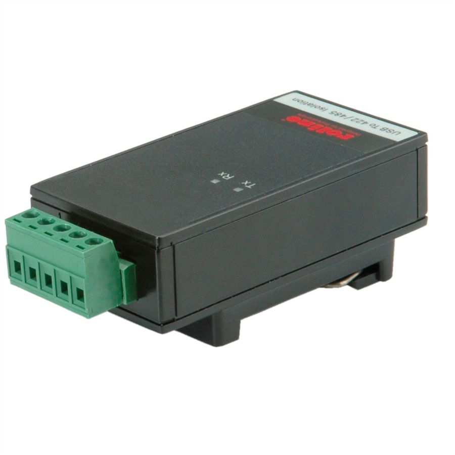 ROLINE USB 2.0 nach RS422/485 Adapter für DIN Hutschiene