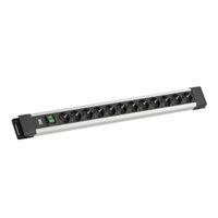 BACHMANN CONNECTUS 12xCEE7/3, 1xSchalter 2,0m CEE7/7 Grau