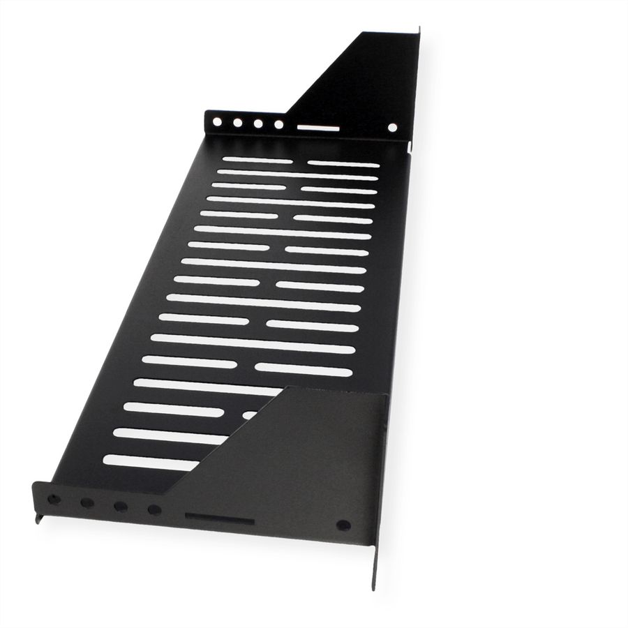 VALUE 19-Zoll-Geräteträger, 485 x 150mm, 2HE, max. 15 kg, schwarz