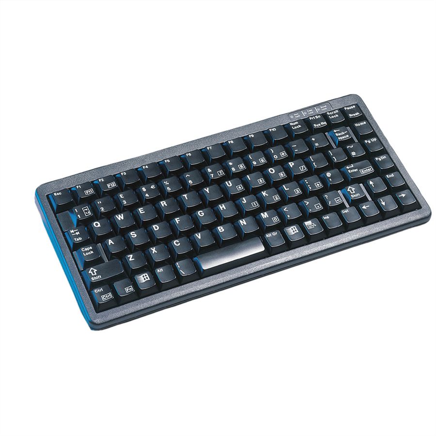 Cherry Kompakt-Tastatur G84-4100 schwarz USB+PS/2, G84-4100LCMDE-2