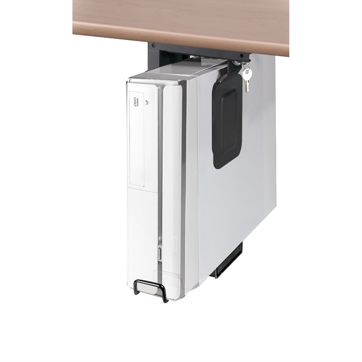 ROLINE Slim/Mini-PC-Halterung, abschliessbar, schwarz