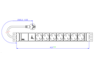 BACHMANN 19" 1,5HE 7xCEE7/3 ws 1xSPD-Plus 2,0m CEE7/7