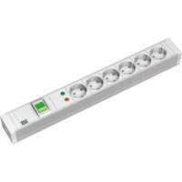 BACHMANN 19" PDU PVC 6xCEE7/3 Schalter