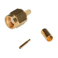 TELEGÄRTNER SMA-Crimpstecker für RG-316/U, vergoldet, Löt-/Crimpanschluss