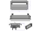 BACHMANN TOP FRAME Medium grau/schwarz, Auftisch-Version mit Rahmen