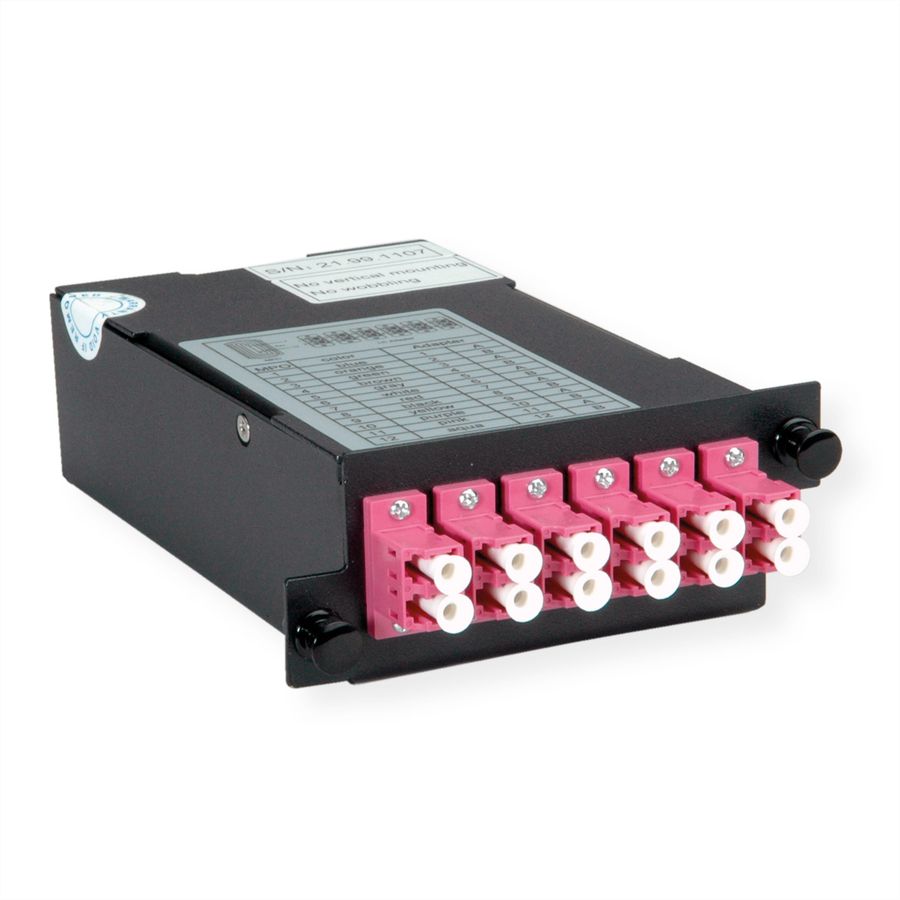 VALUE MPO-Modul, MPO-Stecker / 12x LC-Buchse