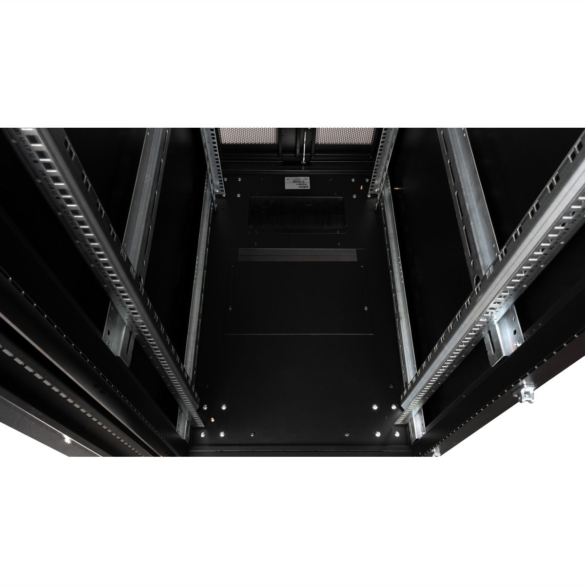 ROLINE 19-Zoll Serverschrank Pro 36 HE, 600x1000 BxT schwarz Plexiglas