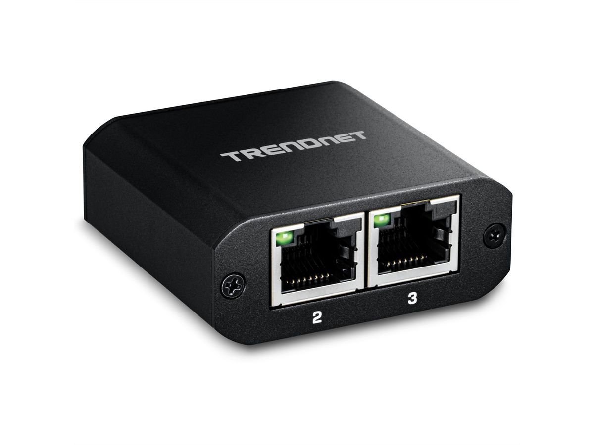 TRENDnet TEG-102S 2-Port-Gigabit-Splitter, mit USB-C-Stromversorgung