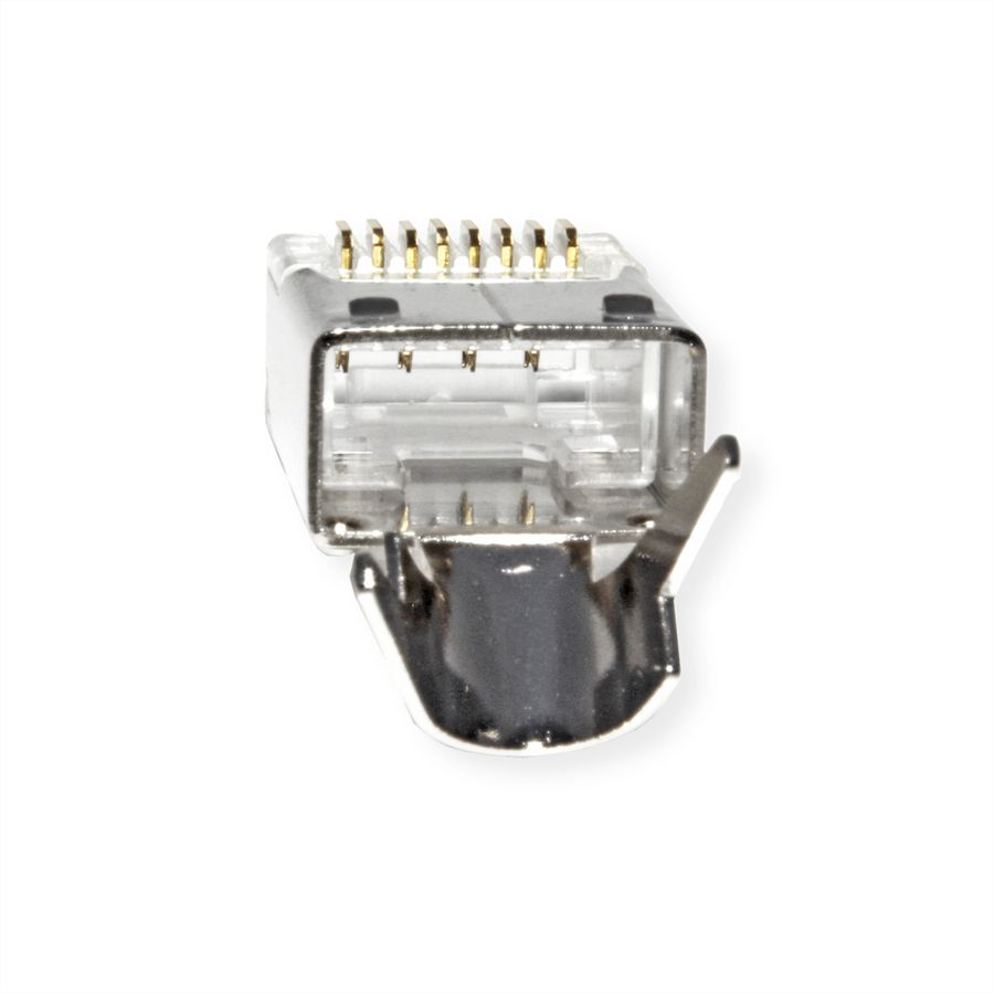 ROLINE Modular Plug geschirmt, Cat.6 (Class E), Kurzbauform, 10 Stck
