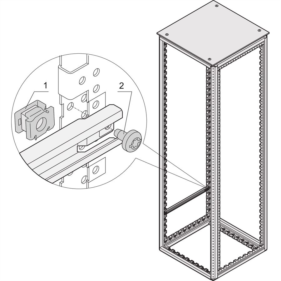 SCHROFF VARISTAR Befestigungsmaterial, Schraubensatz M5, 50 Stück