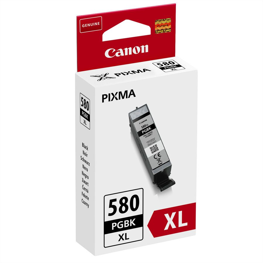 PGI-580XL PGBK, Tintentank pigmentiertes Schwarz, ca. 400 Seiten f. PIXMA TR7550