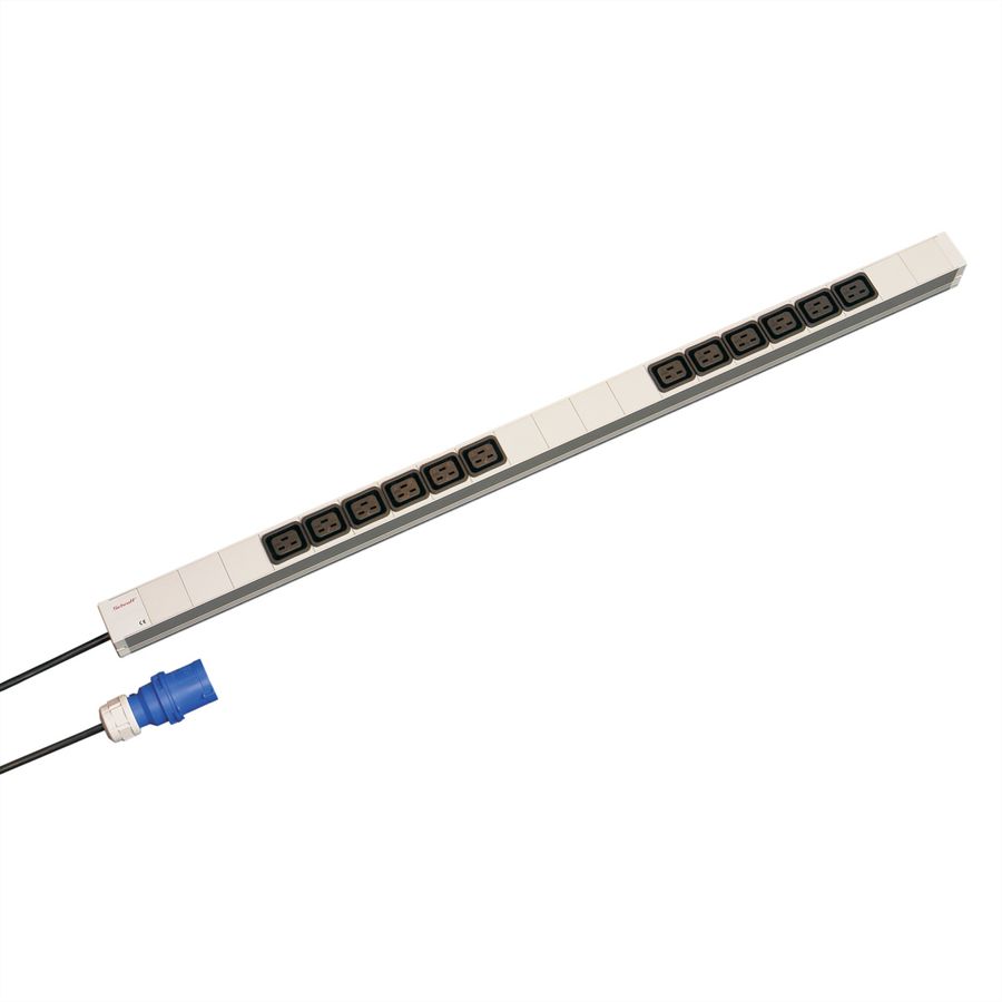 SCHROFF IEC-Steckdosenleiste, C19 - STECKDL. 16A 12XC19 947,5LG