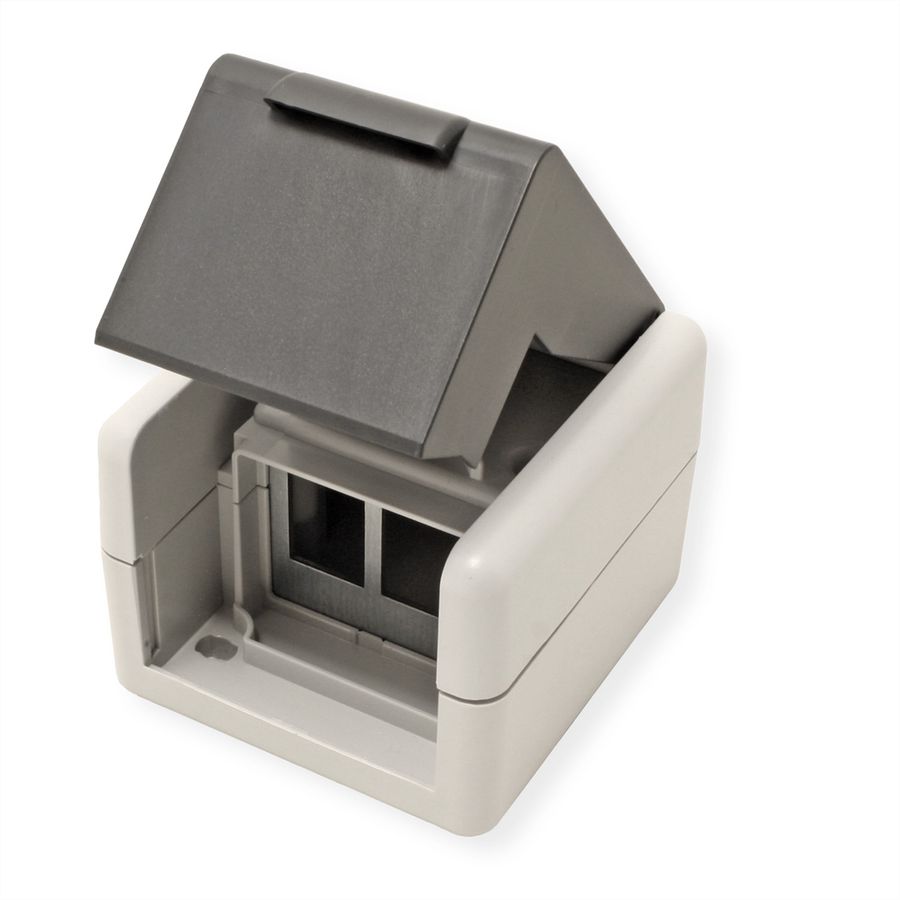 EasyLan preLink / fixLink AP-Dose grau