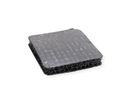 VELCRO® Klettquadrate Selbstklebend, Haken & Flausch 25mm x 25mm x 24 sets Schwarz