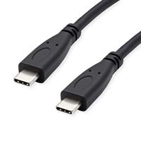 ROLINE GREEN USB 3.2 Gen 2 Kabel, USB C-C, ST/ST, 4K UHD-1, 10Gbit/s, Emark, 100W, schwarz, 1 m