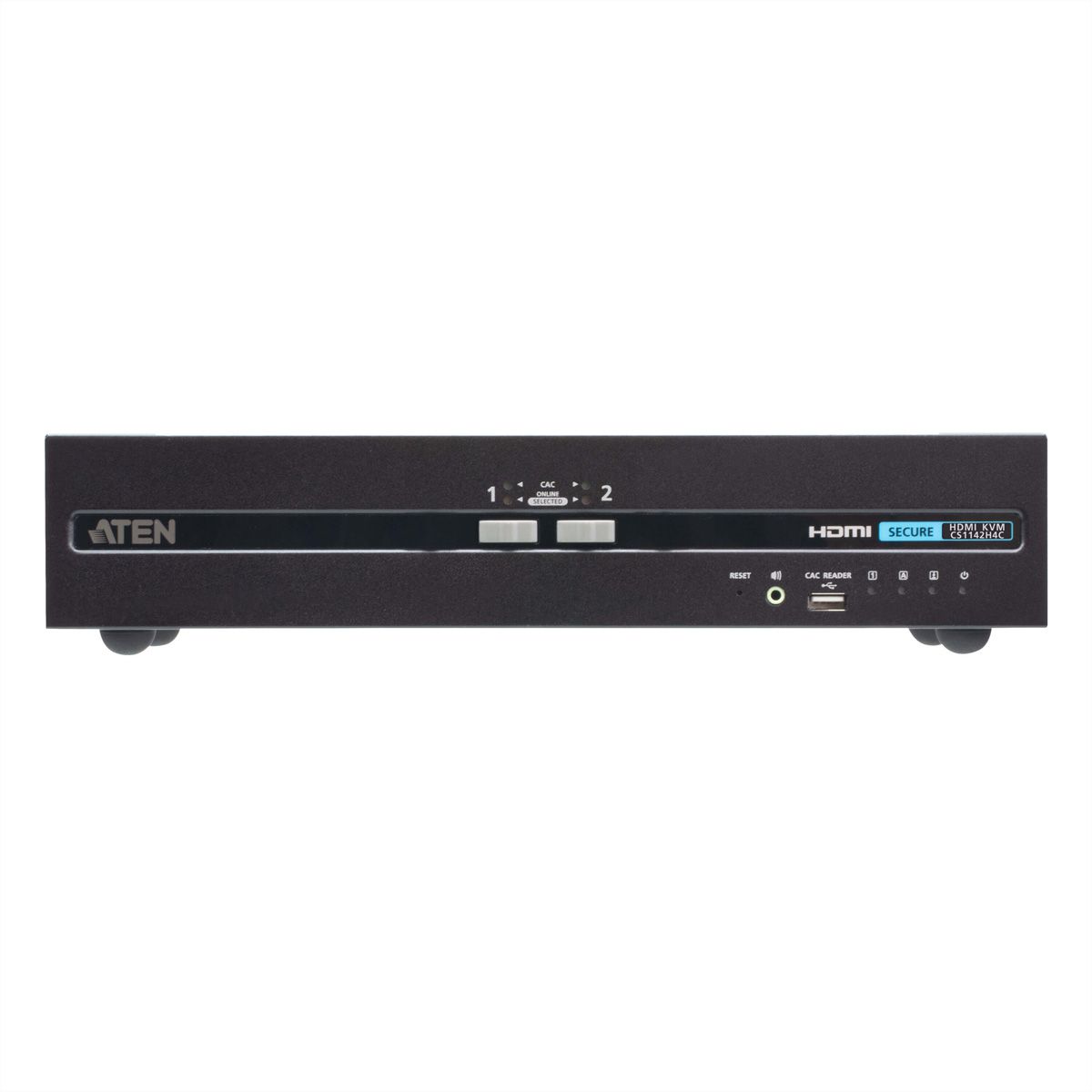 ATEN CS1142H4C 2-Port 4K HDMI Dual Display Secure KVM, mit Card Reader PSD PP V4.0 Compliant
