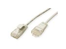 ROLINE UTP DataCenter Patchkabel Kat.6A (Class EA), LSOH, slim, grau, 3 m