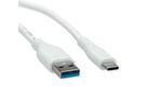 VALUE USB 3.2 Gen 1 Kabel, Typ-A-C, ST/ST, weiß, 3 m