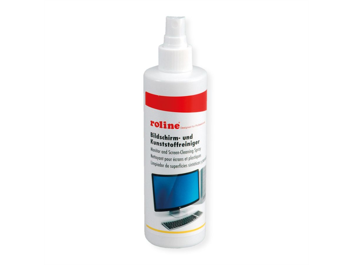 ROLINE Bildschirm- und Kunststoffreiniger, 250 ml