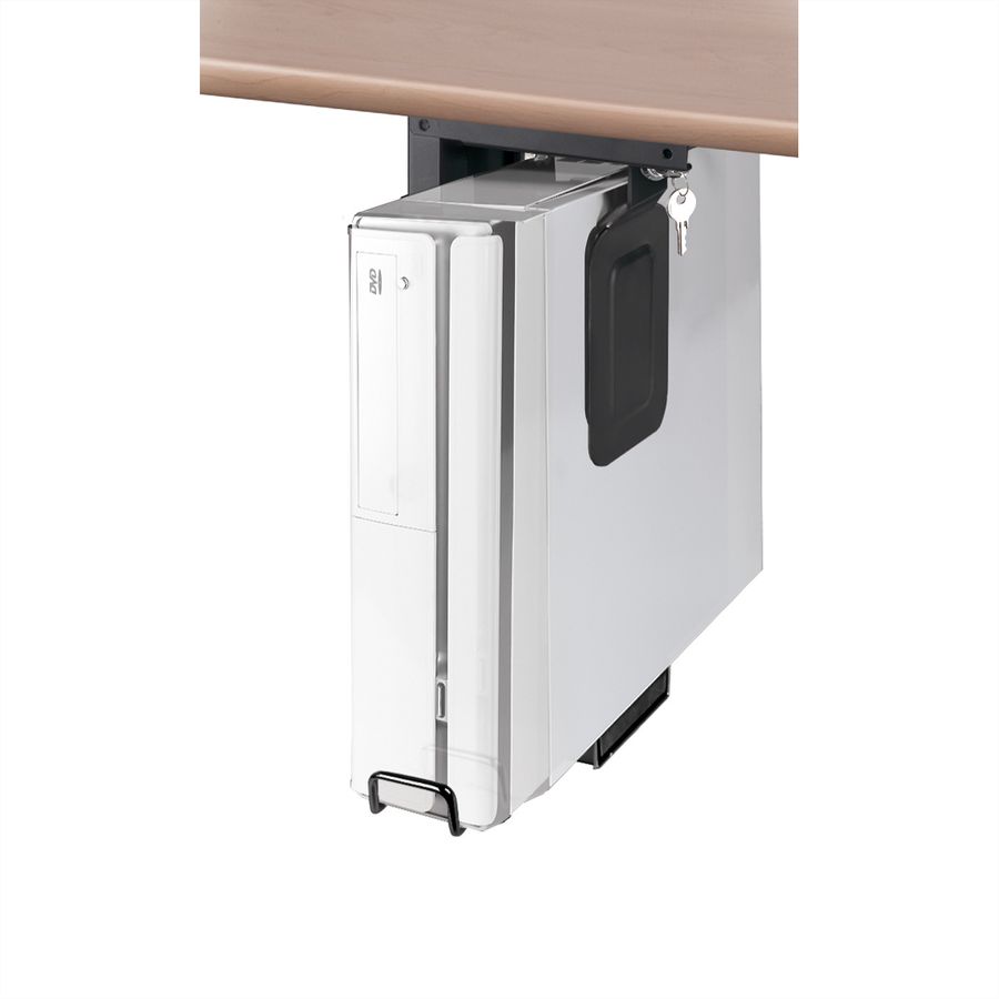ROLINE Slim/Mini-PC-Halterung, abschliessbar, schwarz