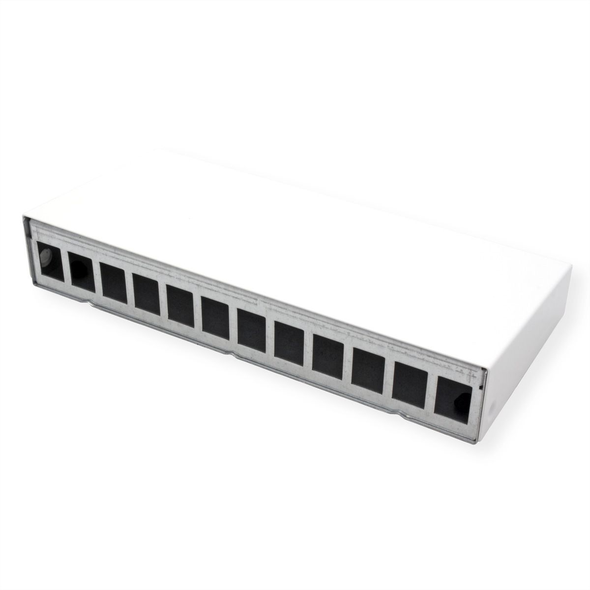 METZ CONNECT Keystone AP-Gehäuse 12 Port reinweiß RAL9010