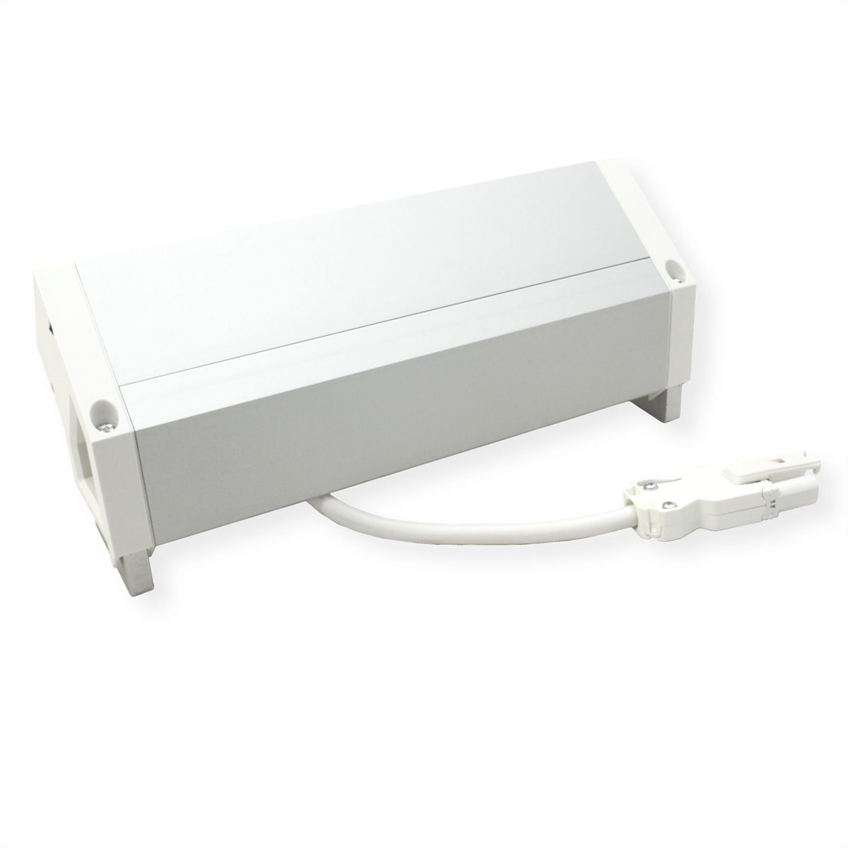 BACHMANN DESK2 ALU WHITE 2xUTE 1xUSB A/C 22W 1xSchalter 0,2m