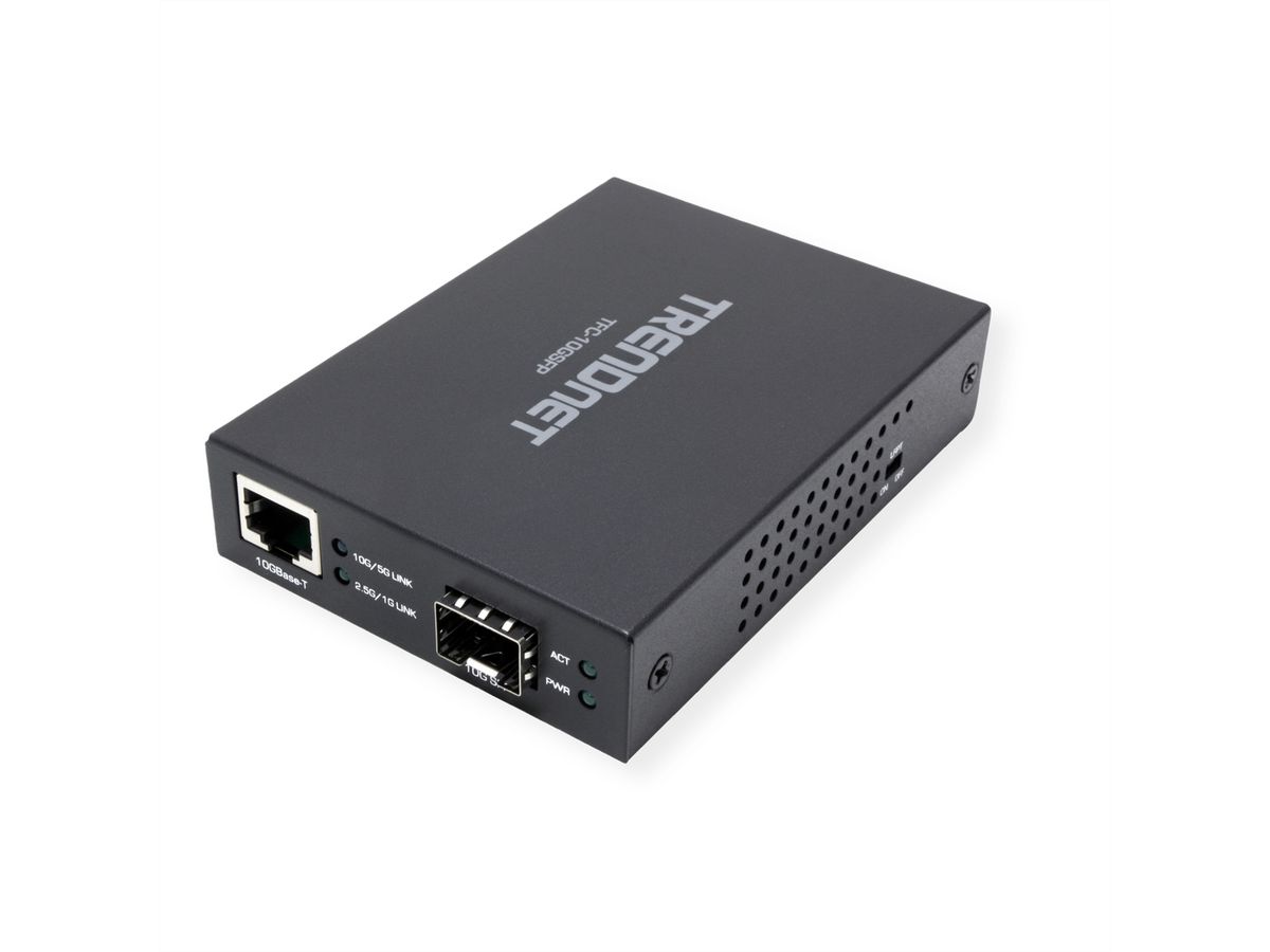 TRENDnet TFC-10GSFP Media Converter, 10GBASE-T zu SFP+ Fiber