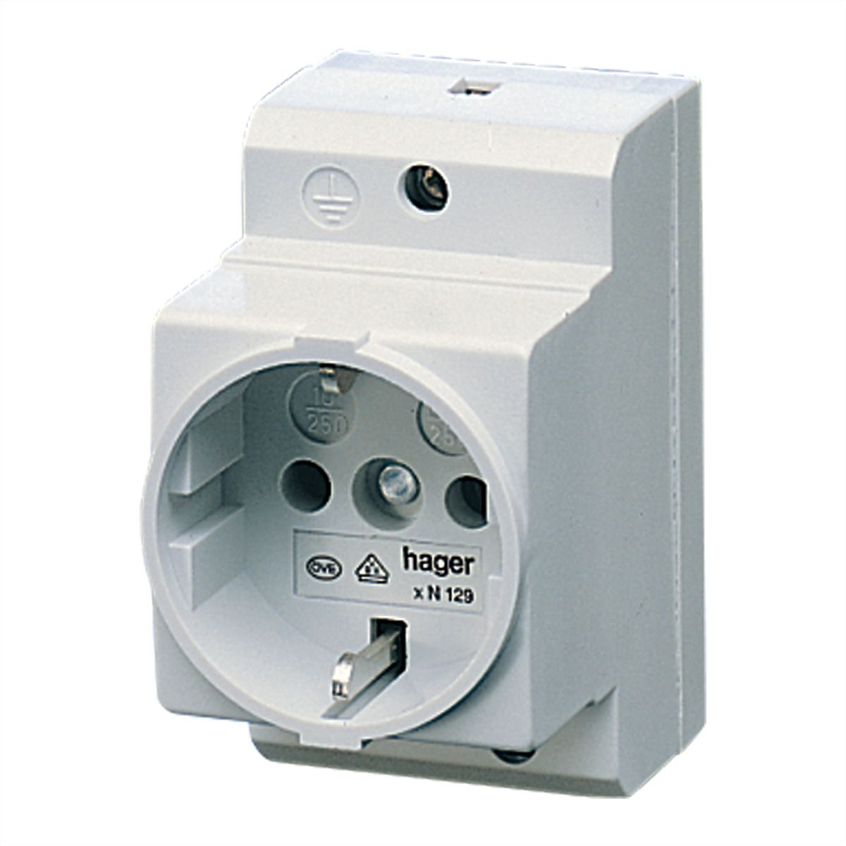 SCHROFF Schutzkontakt-Steckdose 250V,16 A - Schutzkontakt-STECKDOSE 250V/16A(DE)