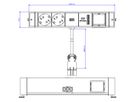 BACHMANN DESK RAIL 2x Schutzkontakt 1x USB Charger 1x ABD